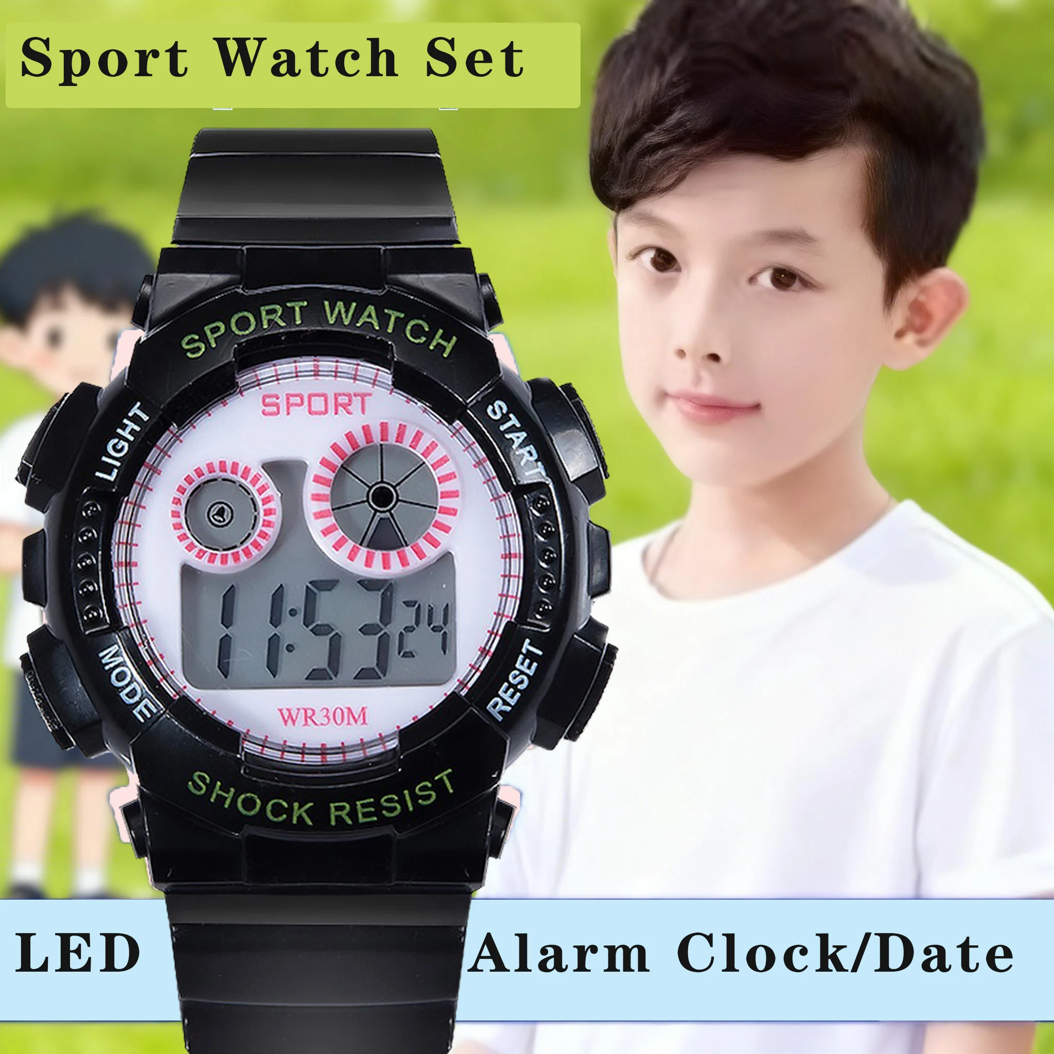 1/2 шт., набор детских часов, спортивные детские часы, силиконовые водонепроницаемые светодиодные цифровые часы для детей, студентов, девочек и мальчиков, наручные часы
1/2 шт., набор детских часов, спортивные детские часы, силиконовые водонепроницаемые светодиодные цифровые часы для детей, студентов, девочек и мальчиков, наручные часы