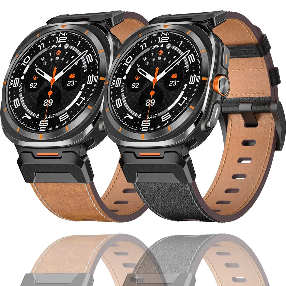 Leather Watch Strap for Samsung Galaxy Watch Ultra 47mm Smartwatch Band for Samsung Galaxy Ultra Bracelet Belt Correa Accessorie
Leather Watch Strap for Samsung Galaxy Watch Ultra 47mm Smartwatch Band for Samsung Galaxy Ultra Bracelet Belt Correa Accessorie
