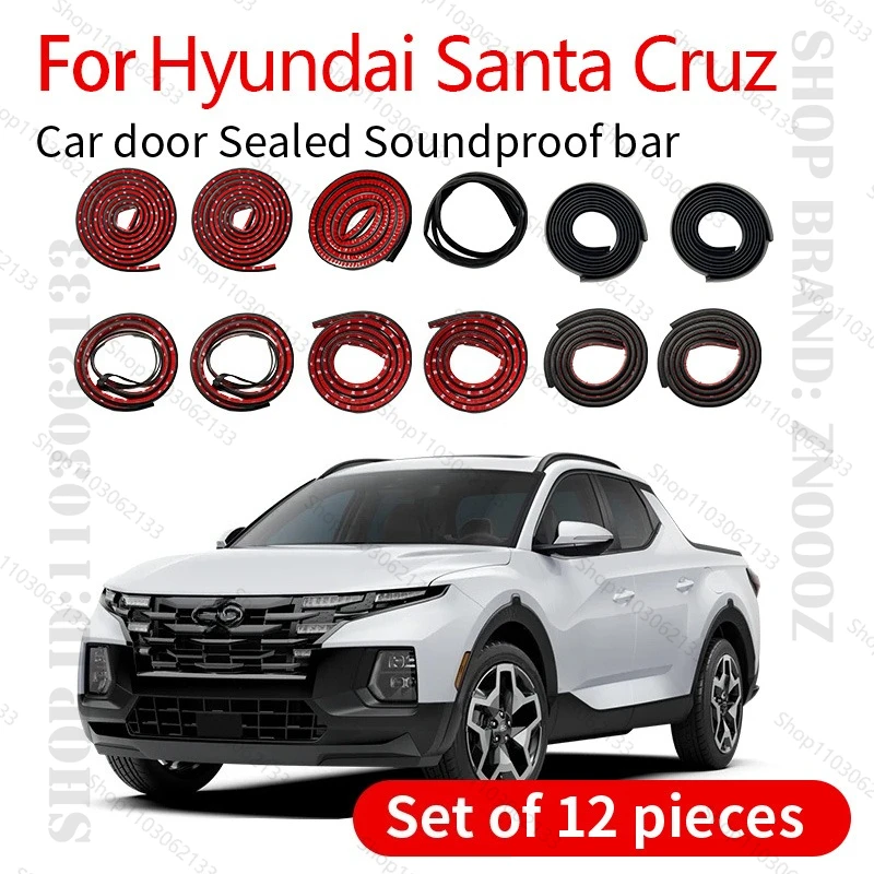 For Hyundai Santa Cruz Car Door Seal Strip Rubber Double Layer Sealing Protector Soundproof Strip Dustproof Seal Strip 12PCS Set
For Hyundai Santa Cruz Car Door Seal Strip Rubber Double Layer Sealing Protector Soundproof Strip Dustproof Seal Strip 12PCS Set