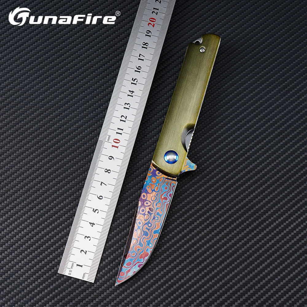 Blue Damascus Knife Aluminum Alloy Handle Outdoor Survival Camping Hunting Folding Knife Portable EDC Collection Pocket Knife
Blue Damascus Knife Aluminum Alloy Handle Outdoor Survival Camping Hunting Folding Knife Portable EDC Collection Pocket Knife