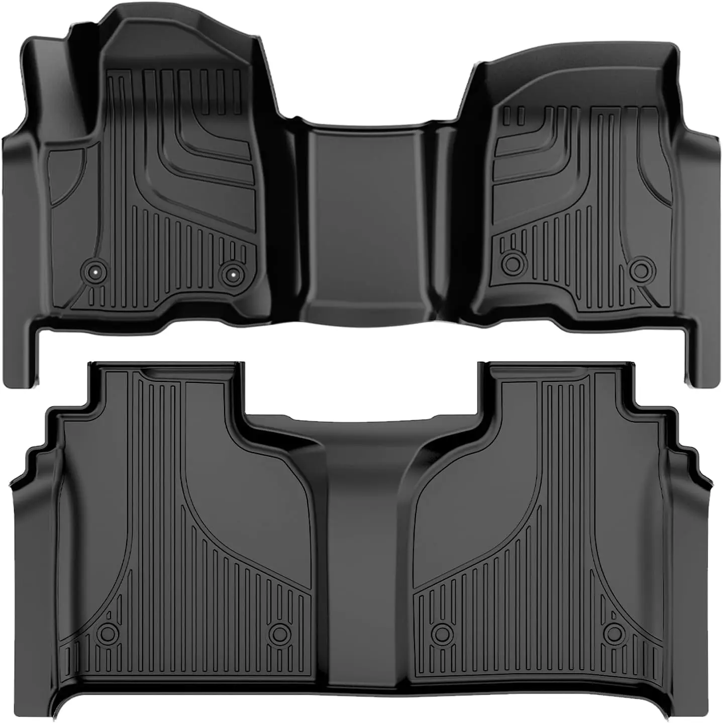 Floor Mats for 2019 - 2026 Trucks, TPE Material, Fit with Rear Under - Seat Storage & 1st Row Bench Seat
Floor Mats for 2019 - 2026 Trucks, TPE Material, Fit with Rear Under - Seat Storage & 1st Row Bench Seat