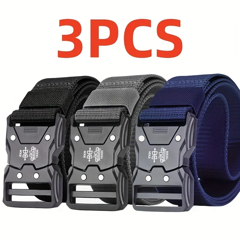 3 Men's Quick-Release Buckle Belt (No Operation Required), Suitable for Camping, Use - Compatible with Formal Wear Belts
3 Men's Quick-Release Buckle Belt (No Operation Required), Suitable for Camping, Use - Compatible with Formal Wear Belts
