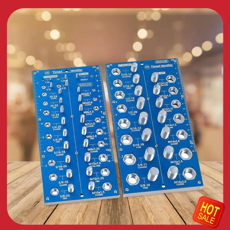 Bolt & Screw Gauge Standard & Metric Coarse & Fine Diameter, Length & Thread Pitch (Blue) Easy Install
Bolt & Screw Gauge Standard & Metric Coarse & Fine Diameter, Length & Thread Pitch (Blue) Easy Install