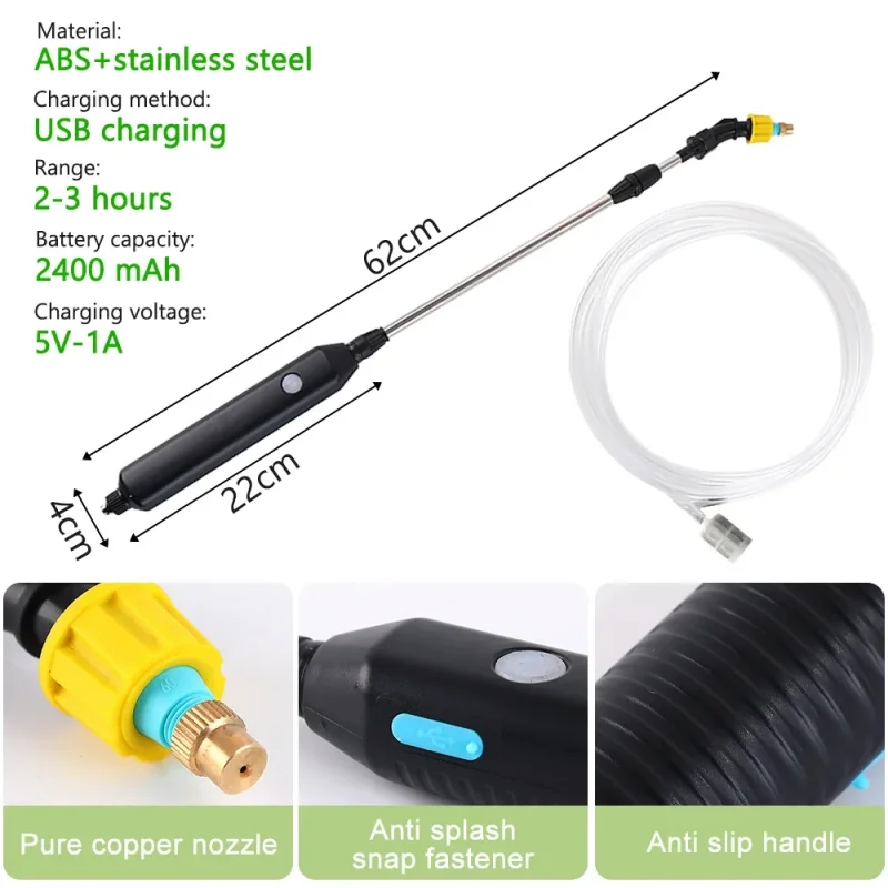 1pc Electric Garden Plant Sprayer with Telescopic Wand Perfect for Watering Misting Irrigating Garden Yard Lawn and Plant Care
1pc Electric Garden Plant Sprayer with Telescopic Wand Perfect for Watering Misting Irrigating Garden Yard Lawn and Plant Care