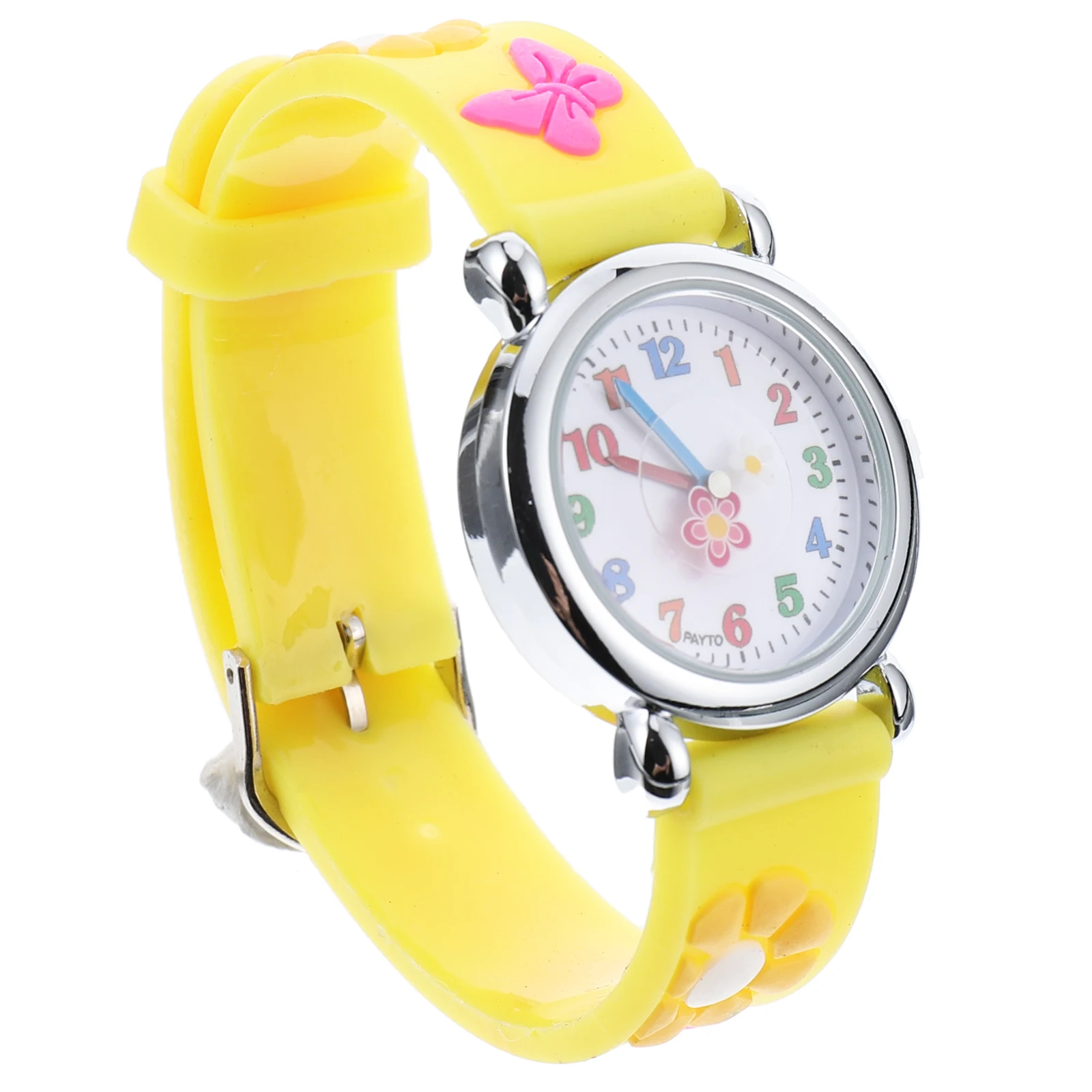 Lovely Flowers Pattern Kids Silicone Wrist Watch Adjustable Cartoon Children Wristwatch Clear Dial Gift For Christmas Birthday
Lovely Flowers Pattern Kids Silicone Wrist Watch Adjustable Cartoon Children Wristwatch Clear Dial Gift For Christmas Birthday