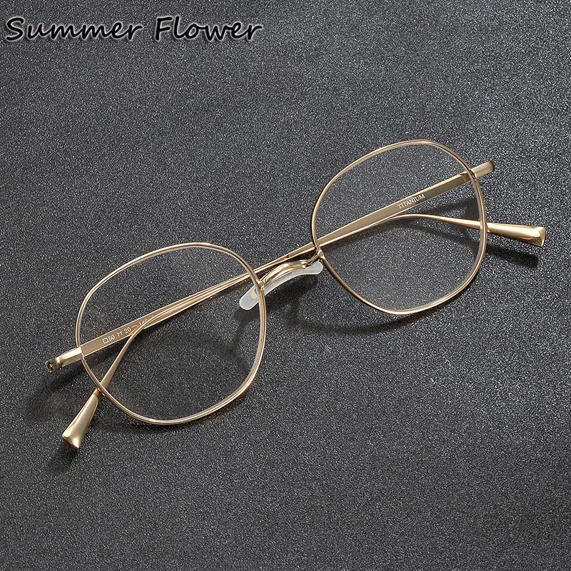 Модные дизайнерские оправы для очков из чистого титана для женщин и мужчин, высококачественные оптические очки, ультралегкие ретро-оправы
Модные дизайнерские оправы для очков из чистого титана для женщин и мужчин, высококачественные оптические очки, ультралегкие ретро-оправы