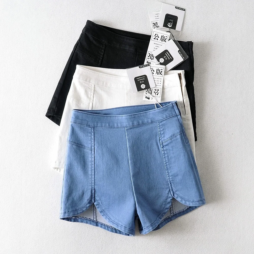 American Retro High Waist Elastic Denim Shorts Women's Super Short Washed Slimming Butt Enhancing Sexy Splicing Hot Pants
American Retro High Waist Elastic Denim Shorts Women's Super Short Washed Slimming Butt Enhancing Sexy Splicing Hot Pants