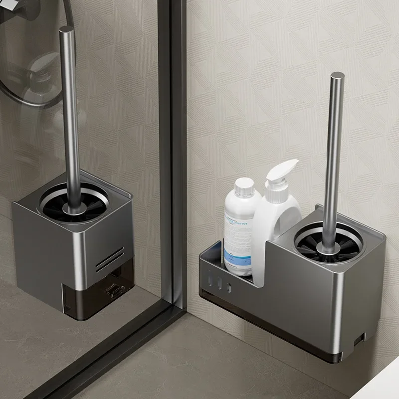 Toilet brush storage rack no punching no dead corners with bottom seat wall mounted for household use cleaning Toilet brush
Toilet brush storage rack no punching no dead corners with bottom seat wall mounted for household use cleaning Toilet brush