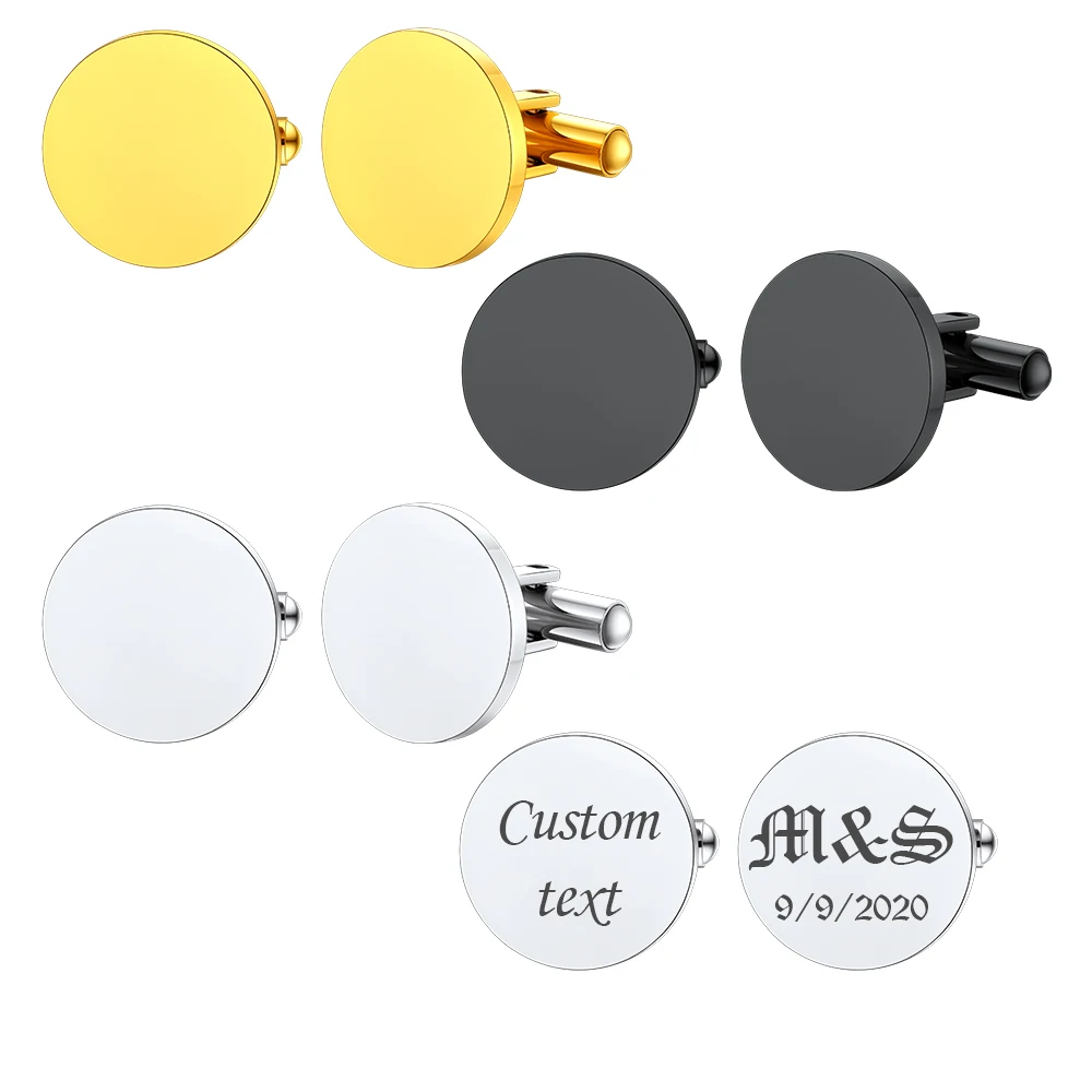 Stainless Steel Custom Engrave Cufflinks for Man Personalized Letters Name Jewelry Gift for Father Son Fiance Busband Best Man
Stainless Steel Custom Engrave Cufflinks for Man Personalized Letters Name Jewelry Gift for Father Son Fiance Busband Best Man