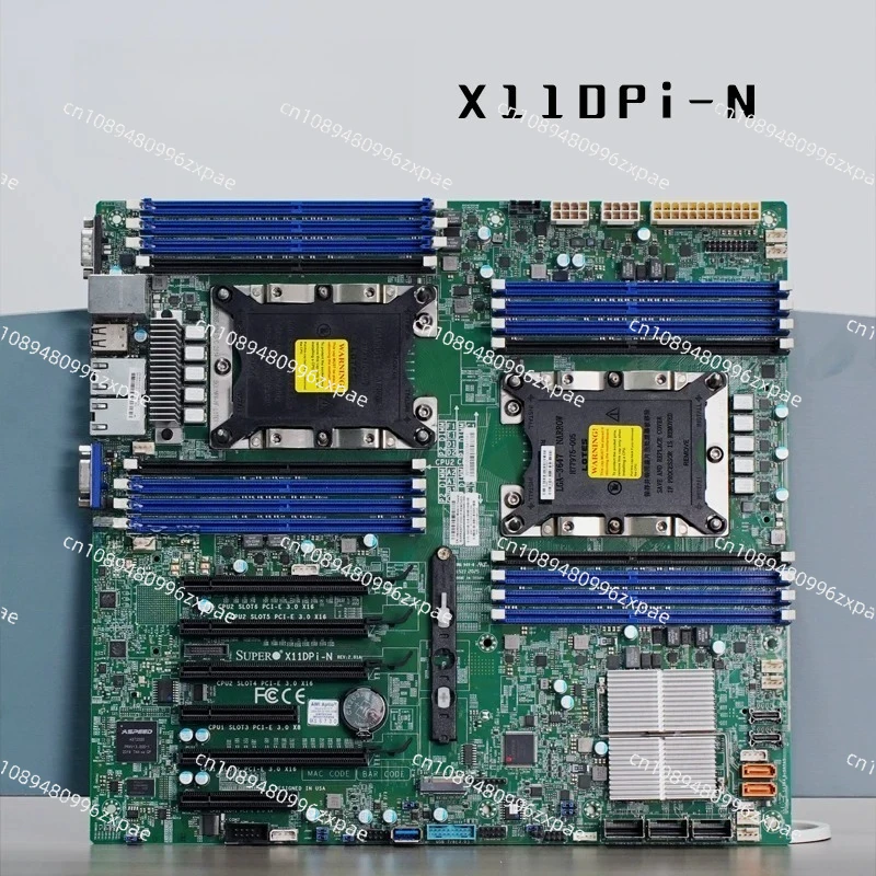 Материнская плата X11DPI-NT X11DPI-N для двухпроцессорного сервера 3647 с сетевым портом Gigabit 10000 Мбит/с и чипом C621
Материнская плата X11DPI-NT X11DPI-N для двухпроцессорного сервера 3647 с сетевым портом Gigabit 10000 Мбит/с и чипом C621