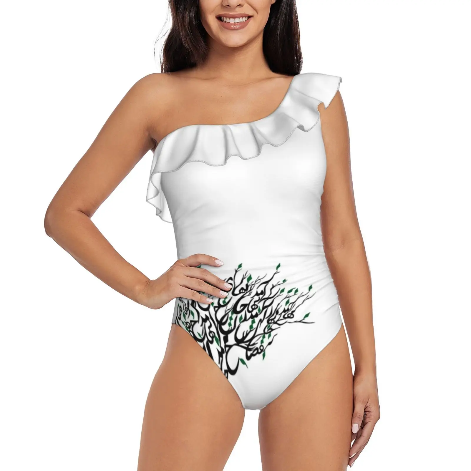 Spring , آمد بهار جانها ای شاخ تر برقصا One Shoulder Ruffle Swimsuit One-Piece Beach Bathing Suit Print Sexy Women Swimsuit آمد
Spring , آمد بهار جانها ای شاخ تر برقصا One Shoulder Ruffle Swimsuit One-Piece Beach Bathing Suit Print Sexy Women Swimsuit آمد