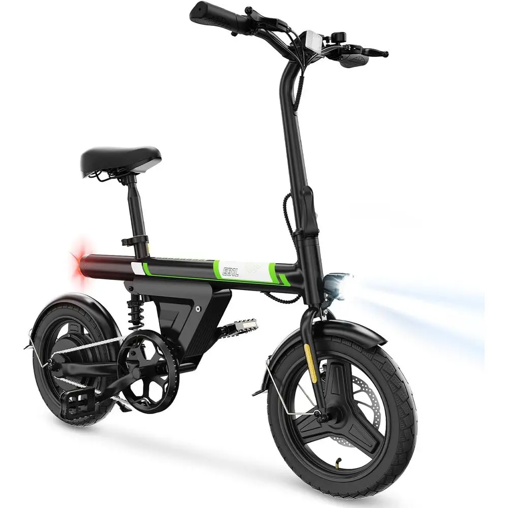 Compact Adult Electric Bike - 500W Peak Power, 15 Mile Range, 36V 7.8Ah Battery, 14 Wheels for Commuting with APP Control
Compact Adult Electric Bike - 500W Peak Power, 15 Mile Range, 36V 7.8Ah Battery, 14 Wheels for Commuting with APP Control