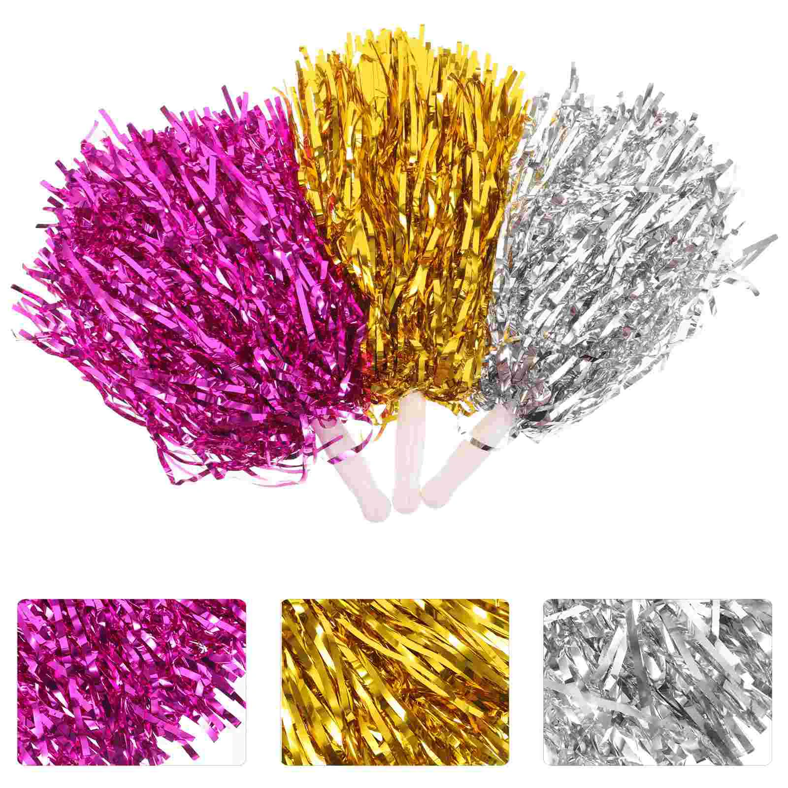 12 Pcs Cheerleading Hand Flowers Golden 4 Silver 4 Rose Gold Reusable Props Sports Event Dance Competition Team
12 Pcs Cheerleading Hand Flowers Golden 4 Silver 4 Rose Gold Reusable Props Sports Event Dance Competition Team