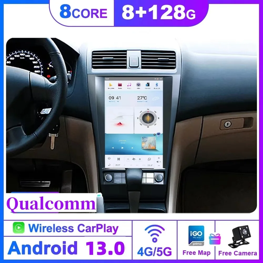 Автомобильный радиоприемник Qualcomm Android 13 для Honda Accord 7 2003 2004 2005 2006 2007 2008, GPS Navi, стерео радиоприемник
Автомобильный радиоприемник Qualcomm Android 13 для Honda Accord 7 2003 2004 2005 2006 2007 2008, GPS Navi, стерео радиоприемник
