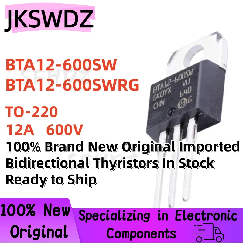 10/20/30PCS BTA12-600SW BTA12-600SWRG BTA12600SW TO-220 12A 600V 100% New Original Imported TRIAC In Stock Fast Shipping
10/20/30PCS BTA12-600SW BTA12-600SWRG BTA12600SW TO-220 12A 600V 100% New Original Imported TRIAC In Stock Fast Shipping