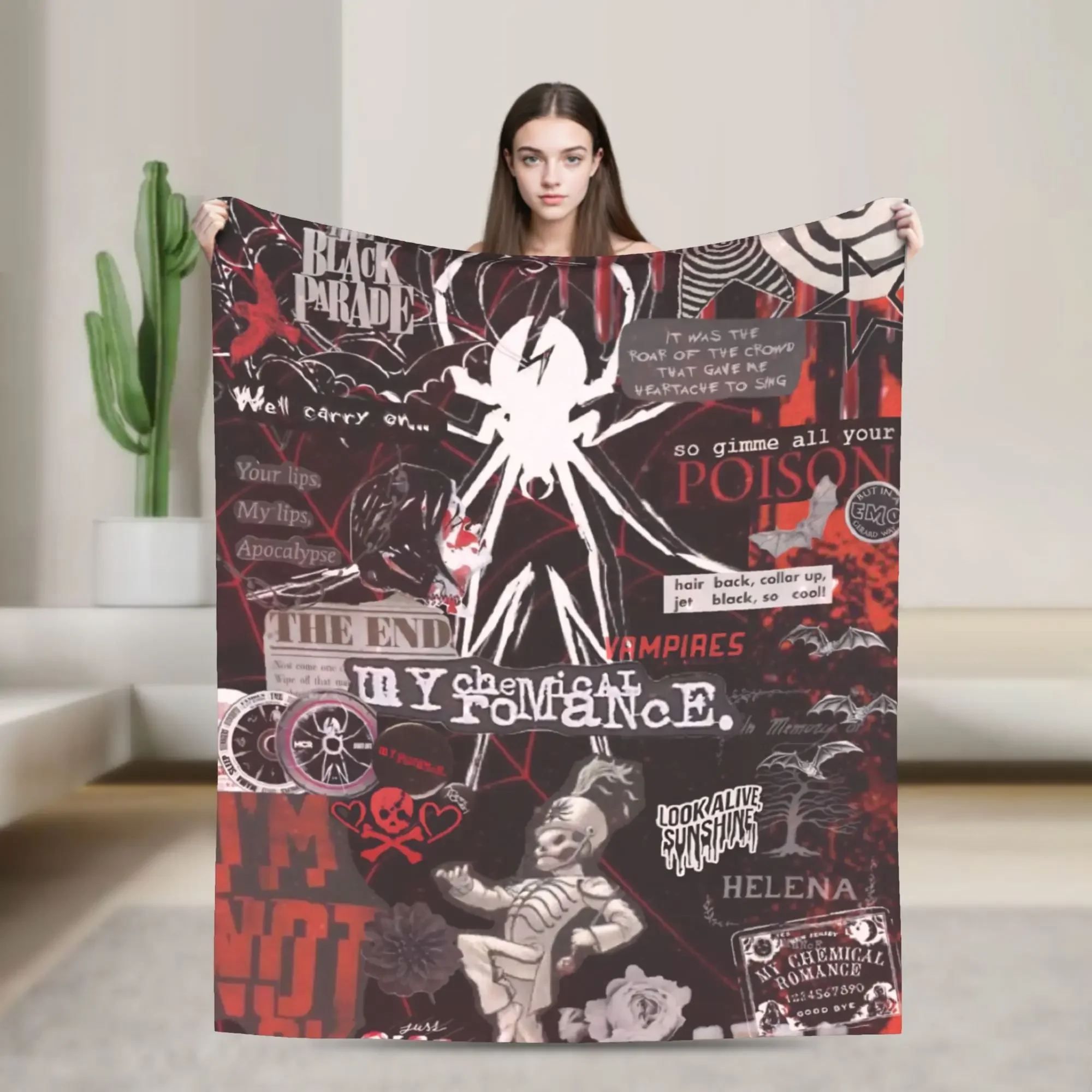 Одеяло My Chemical Romance, очень теплое, с музыкальной тематикой, для дивана, кровати, зимнее, декоративное, с принтом, покрывало
Одеяло My Chemical Romance, очень теплое, с музыкальной тематикой, для дивана, кровати, зимнее, декоративное, с принтом, покрывало