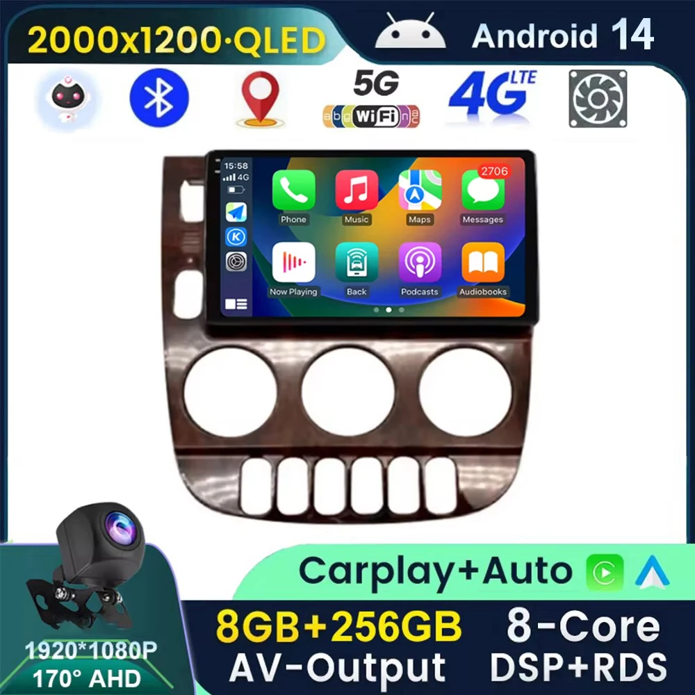 Автомагнитола на Android 14 для Mercedes Benz M-klase W163 Ml 1997-2005, GPS, мультимедийный видеоплеер, стерео-навигация, Wi-Fi, камера 360
Автомагнитола на Android 14 для Mercedes Benz M-klase W163 Ml 1997-2005, GPS, мультимедийный видеоплеер, стерео-навигация, Wi-Fi, камера 360