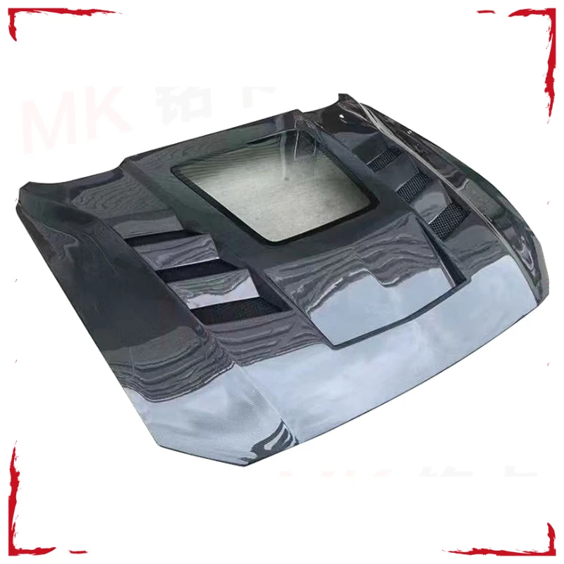 Suitable for Ford Mustang transparent hood carbon fiber engine car front cover
Suitable for Ford Mustang transparent hood carbon fiber engine car front cover
