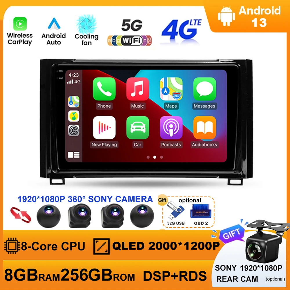 Android 13 For Toyota Tundra XK50 2013 - 2020 Car Radio Multimedia Video Player GPS Navigation stereo Carplay Auto 360 Camera 4G
Android 13 For Toyota Tundra XK50 2013 - 2020 Car Radio Multimedia Video Player GPS Navigation stereo Carplay Auto 360 Camera 4G
