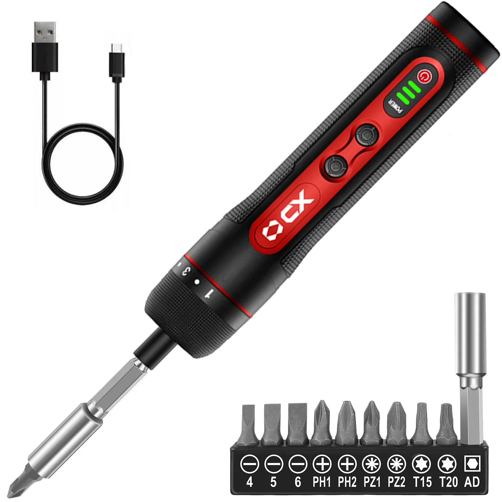 High Quality Power Screw Driver Portable Automatic Multifunctional 3.6V Mini Cordless Power Screwdriver Sets with 11 Batch Heads
High Quality Power Screw Driver Portable Automatic Multifunctional 3.6V Mini Cordless Power Screwdriver Sets with 11 Batch Heads