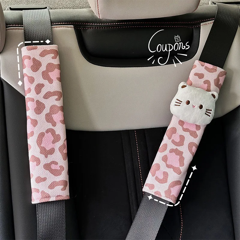 1Pc Anti-Choke Seatbelt Protector Leopard Print Linen Shoulder Pads Premium Interior Decor Universal for Women Kids Toyota Honda
1Pc Anti-Choke Seatbelt Protector Leopard Print Linen Shoulder Pads Premium Interior Decor Universal for Women Kids Toyota Honda