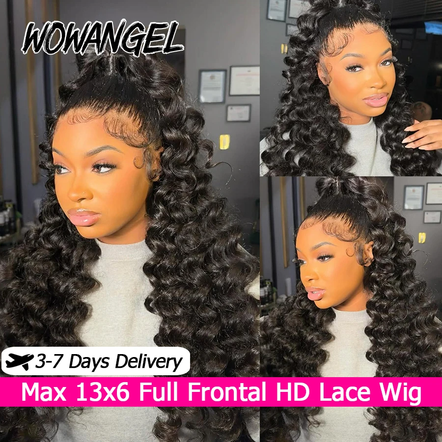 Loose Wave 13x6 HD Lace Front Wig 100% Human Hair 34In Pre Plucked Curly Full Frontal Human Hair Wigs For Women Brazilian Hair
Loose Wave 13x6 HD Lace Front Wig 100% Human Hair 34In Pre Plucked Curly Full Frontal Human Hair Wigs For Women Brazilian Hair