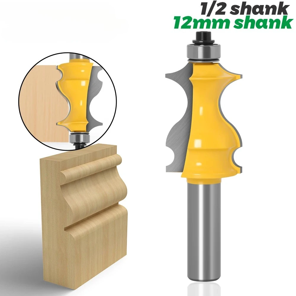1PC Architectural Molding Router Bit 1/2" 12mm Shank Line knife Woodworking cutter Tenon Cutter for Woodworking Tools RCT18003
1PC Architectural Molding Router Bit 1/2" 12mm Shank Line knife Woodworking cutter Tenon Cutter for Woodworking Tools RCT18003