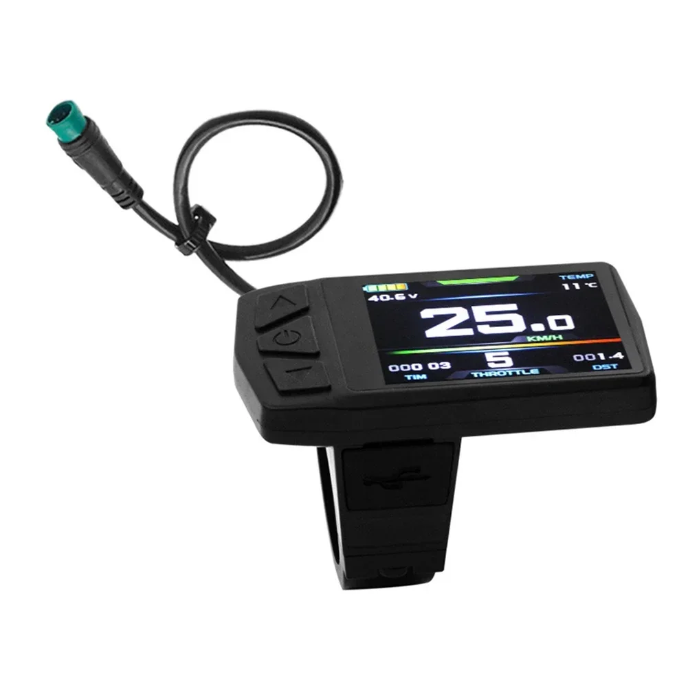 Ebike Display Meter Ebike LCD Display Electric Bike Upgrade Black Color Size 73*44.8mm Voltage 24V/36V/48V Waterproof Connector
Ebike Display Meter Ebike LCD Display Electric Bike Upgrade Black Color Size 73*44.8mm Voltage 24V/36V/48V Waterproof Connector