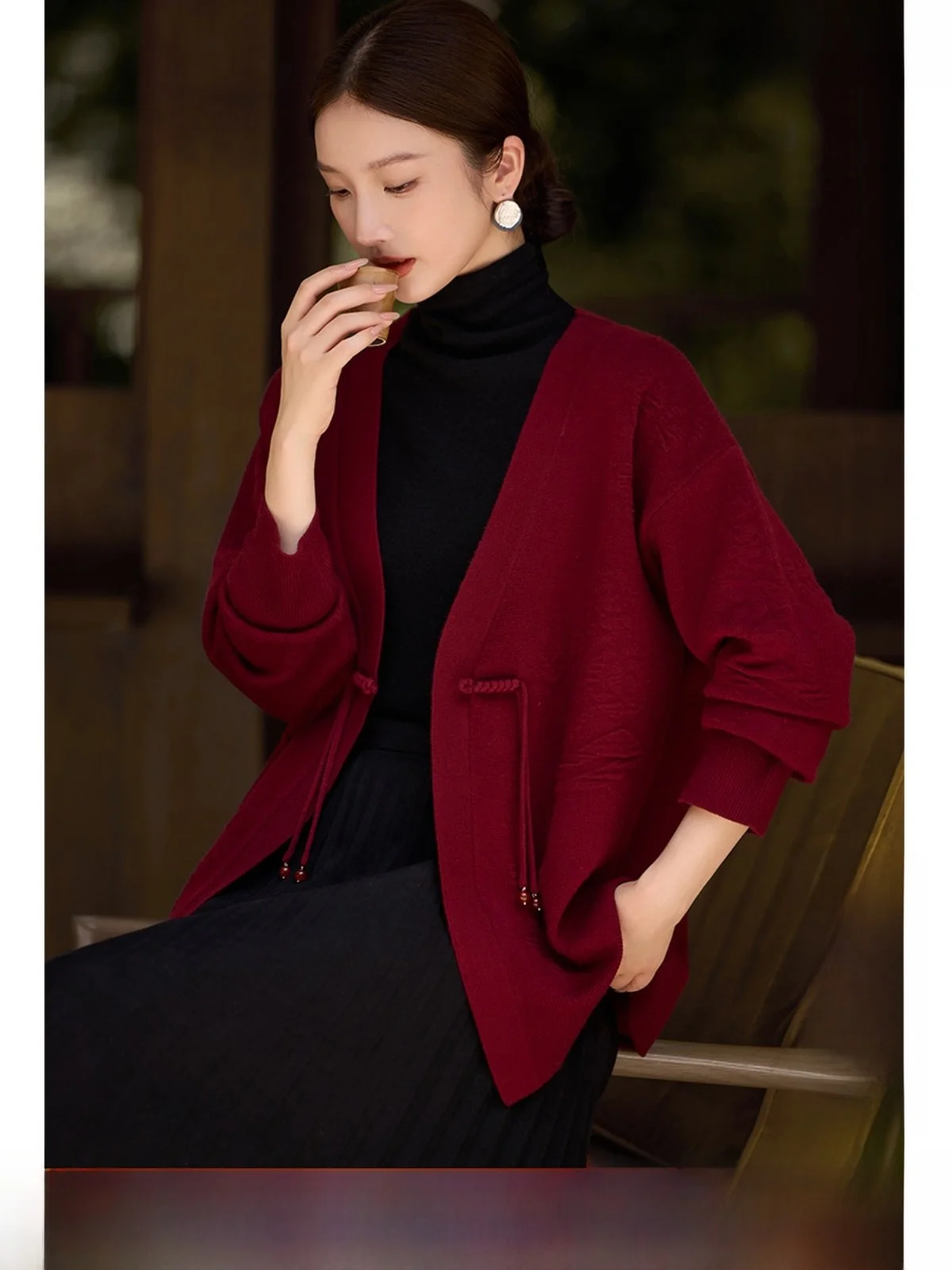 XWI, китайский вязаный открытый кардиган, женский осенний новый Sle AnKela, красная верхняя одежда на пуговицах, топ, простой облегающий топ для поездок на работу...
XWI, китайский вязаный открытый кардиган, женский осенний новый Sle AnKela, красная верхняя одежда на пуговицах, топ, простой облегающий топ для поездок на работу...