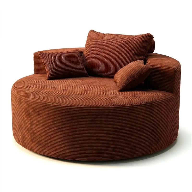 Modern Living Room Apartment Brown Leisure Sofa Bed Modular Round High Density Sponge Vacuum Compression Single Seat
Modern Living Room Apartment Brown Leisure Sofa Bed Modular Round High Density Sponge Vacuum Compression Single Seat