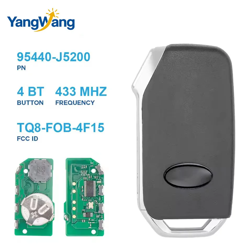 Llave de coche remota inteligente 433MHz ID47 Chip 95440-J5200 para Kia Stinger GT 2018-2020 llave de proximidad Go sin lla
Llave de coche remota inteligente 433MHz ID47 Chip 95440-J5200 para Kia Stinger GT 2018-2020 llave de proximidad Go sin lla