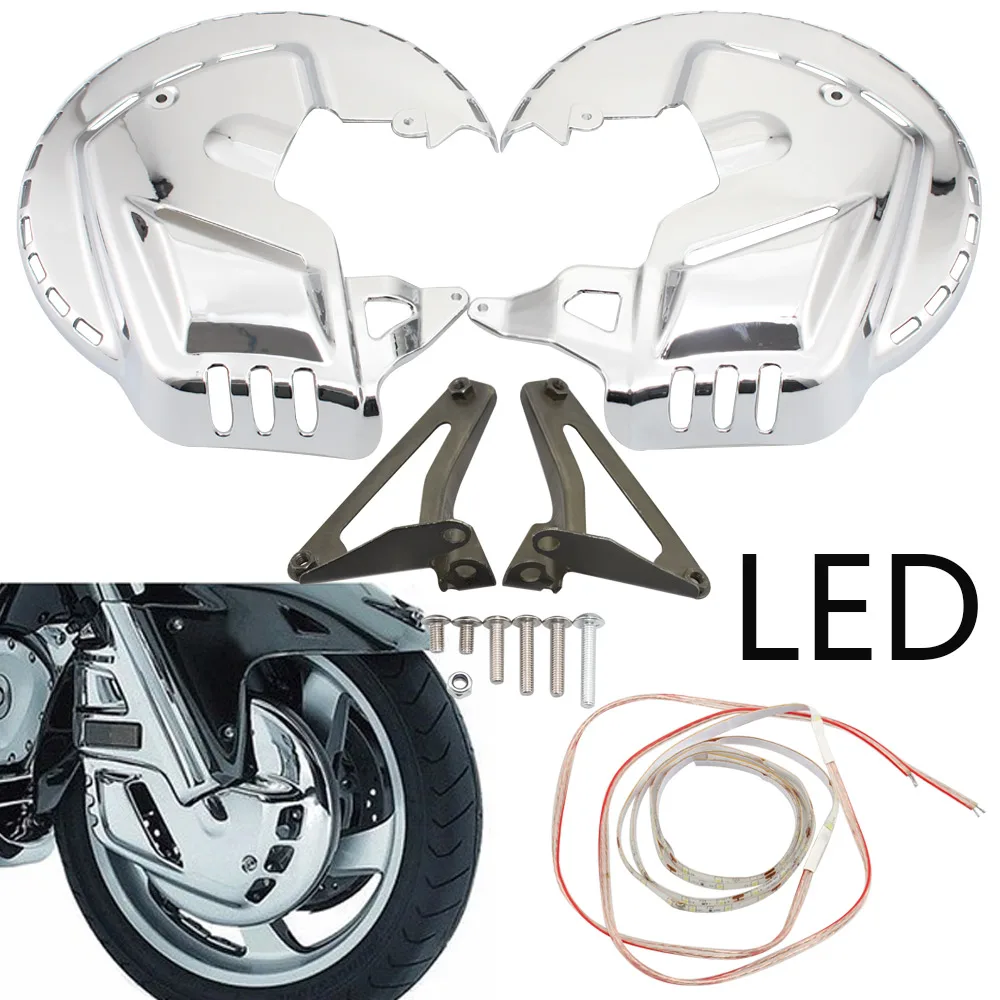 Motorcycle Accessories Disc Guards Front Brake Rotor Guard Cover Protection For Honda Goldwing Tour GL1800 2001-2014 F6B 2013-15 
Motorcycle Accessories Disc Guards Front Brake Rotor Guard Cover Protection For Honda Goldwing Tour GL1800 2001-2014 F6B 2013-15