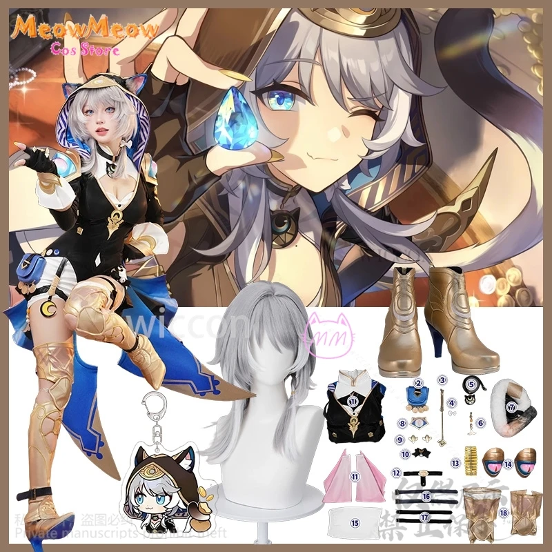 Game Honkai Star Rail Cosplay Cipher Anime Costume Sexy Cat Furry Uniform Jumpsuit Punk Hood Wig Shoes Jirai Kei G cosplay anime
Game Honkai Star Rail Cosplay Cipher Anime Costume Sexy Cat Furry Uniform Jumpsuit Punk Hood Wig Shoes Jirai Kei G cosplay anime