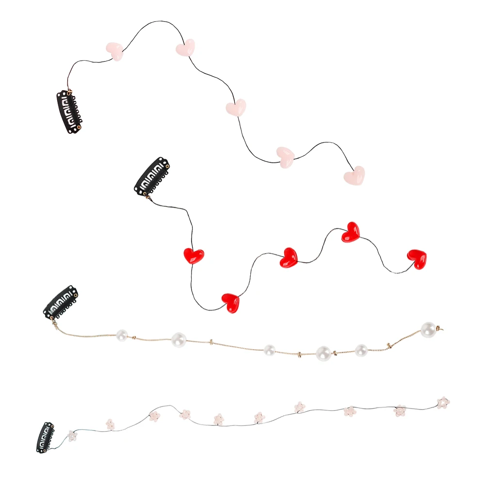 4Pcs Love Flower Hairpin Long Tassel Side Clip Elegant Wedding Party Accessories Pearl Beautiful Girl Hair Clips
4Pcs Love Flower Hairpin Long Tassel Side Clip Elegant Wedding Party Accessories Pearl Beautiful Girl Hair Clips