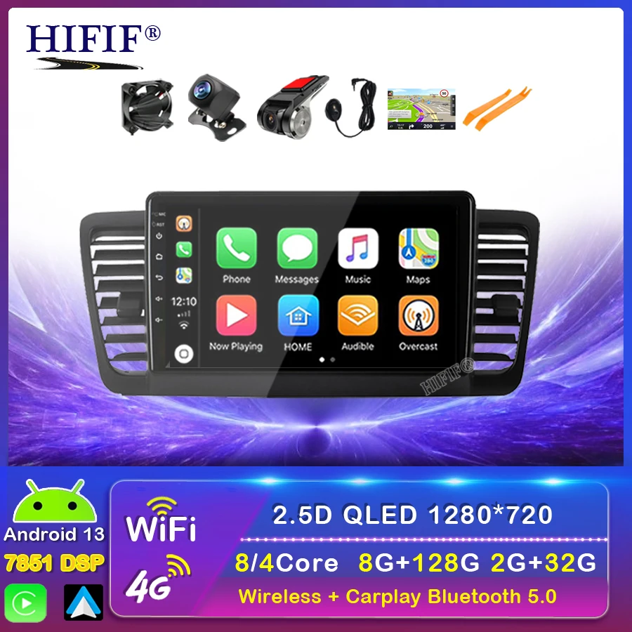 Автомагнитола 2 Din, мультимедийный видеоплеер, навигация GPS, Android, для Subaru Outback 3 Legacy 4 2004-2009, головное устройство с рамкой
Автомагнитола 2 Din, мультимедийный видеоплеер, навигация GPS, Android, для Subaru Outback 3 Legacy 4 2004-2009, головное устройство с рамкой