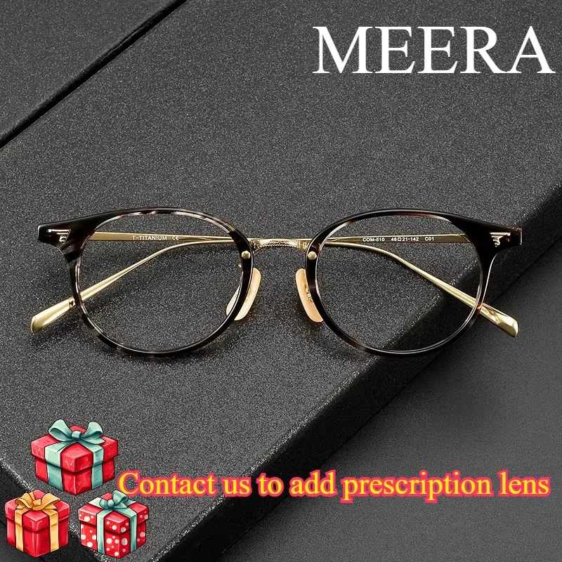 COM-510 in Stock Round Strip Acetate Titanium Simplicity Optical Frame Fashion High Quality Spectacles Eyeglasses Men Women
COM-510 in Stock Round Strip Acetate Titanium Simplicity Optical Frame Fashion High Quality Spectacles Eyeglasses Men Women