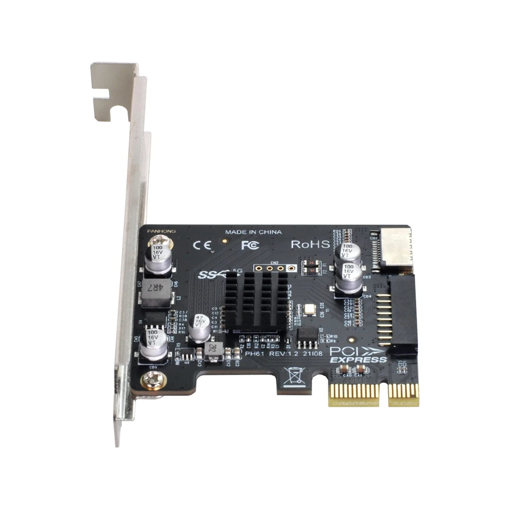 5Gbps Type-E USB 3.1 Front Panel Socket & USB 2.0 to PCI-E 1X Express Card VL805 Adapter for Motherboard
5Gbps Type-E USB 3.1 Front Panel Socket & USB 2.0 to PCI-E 1X Express Card VL805 Adapter for Motherboard