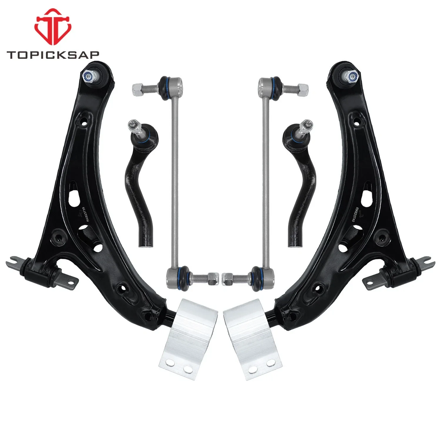TOPICKSAP 6Pcs Front Lower Control Arm Sway Bar Link Outer Tie Rod Suspension Kit for 2017-2023 GMC Acadia Cadillac XT5
TOPICKSAP 6Pcs Front Lower Control Arm Sway Bar Link Outer Tie Rod Suspension Kit for 2017-2023 GMC Acadia Cadillac XT5