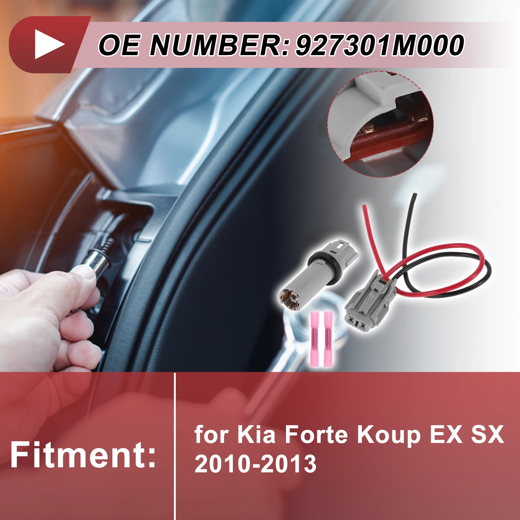 UXCELL Проводка гнезда стоп-сигнала для Kia Forte Koup EX SX 2010-2013 No 927301M000
UXCELL Проводка гнезда стоп-сигнала для Kia Forte Koup EX SX 2010-2013 No 927301M000