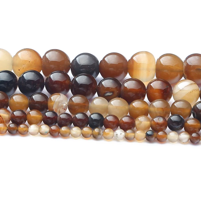 1 Strand Dark Brown Stripe Crystal Agate Natural Stone Beads For Jewelry Making Loose Spacer Beads DIY Necklace Bracelet
1 Strand Dark Brown Stripe Crystal Agate Natural Stone Beads For Jewelry Making Loose Spacer Beads DIY Necklace Bracelet