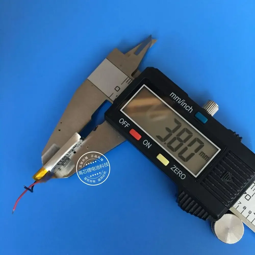 3.7V polymer lithium battery, 401224 90mAh smart wristband watch, Bluetooth toy camera Rechargeable Li-ion Cell
3.7V polymer lithium battery, 401224 90mAh smart wristband watch, Bluetooth toy camera Rechargeable Li-ion Cell