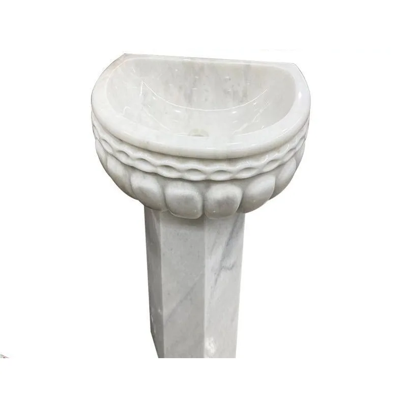 Natural marble column type wash basin integrated type
Natural marble column type wash basin integrated type