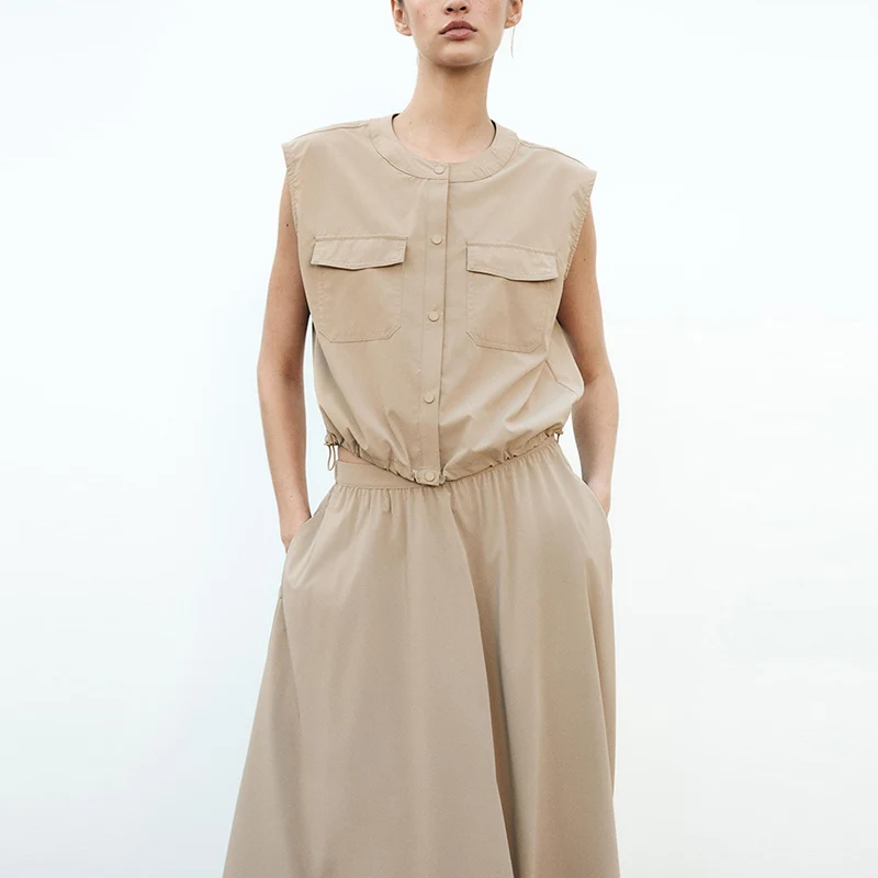 Women's round Ne Svel Vest Elastic Hem Street Sle Spring 2025 New Arrival Polyester Fiber 00% ort Tank Top
Women's round Ne Svel Vest Elastic Hem Street Sle Spring 2025 New Arrival Polyester Fiber 00% ort Tank Top