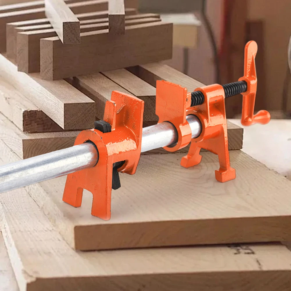 3/4in Wood Gluing Pipe Clamp Set Water Pipe Splice Clamp Quick Release Pipe Clamp Tools Woodworking Pipe Clamp for DIY Projects
3/4in Wood Gluing Pipe Clamp Set Water Pipe Splice Clamp Quick Release Pipe Clamp Tools Woodworking Pipe Clamp for DIY Projects