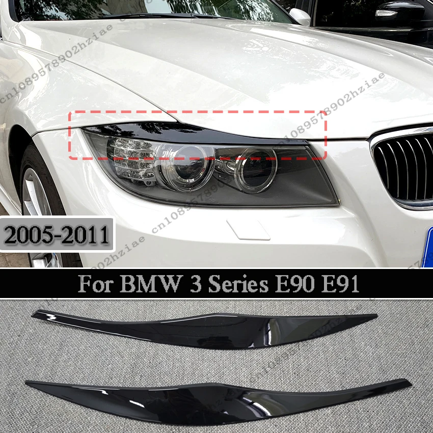 2 шт. глянцевые накладки на фары (реснички/ангельские глазки) из АБС-пластика для BMW 3 серии E90 Седан E91 Туризинг 2005-2011, тюнинг-аксессуары для кузова
2 шт. глянцевые накладки на фары (реснички/ангельские глазки) из АБС-пластика для BMW 3 серии E90 Седан E91 Туризинг 2005-2011, тюнинг-аксессуары для кузова
