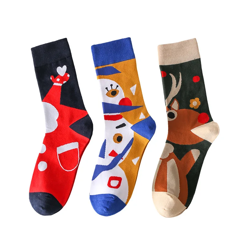3 Pairs New Year Sock for Women Korean Style Autumn Winter Cute Funny Sox Female High Quality Cotton Couple Christmas Socks Girl
3 Pairs New Year Sock for Women Korean Style Autumn Winter Cute Funny Sox Female High Quality Cotton Couple Christmas Socks Girl