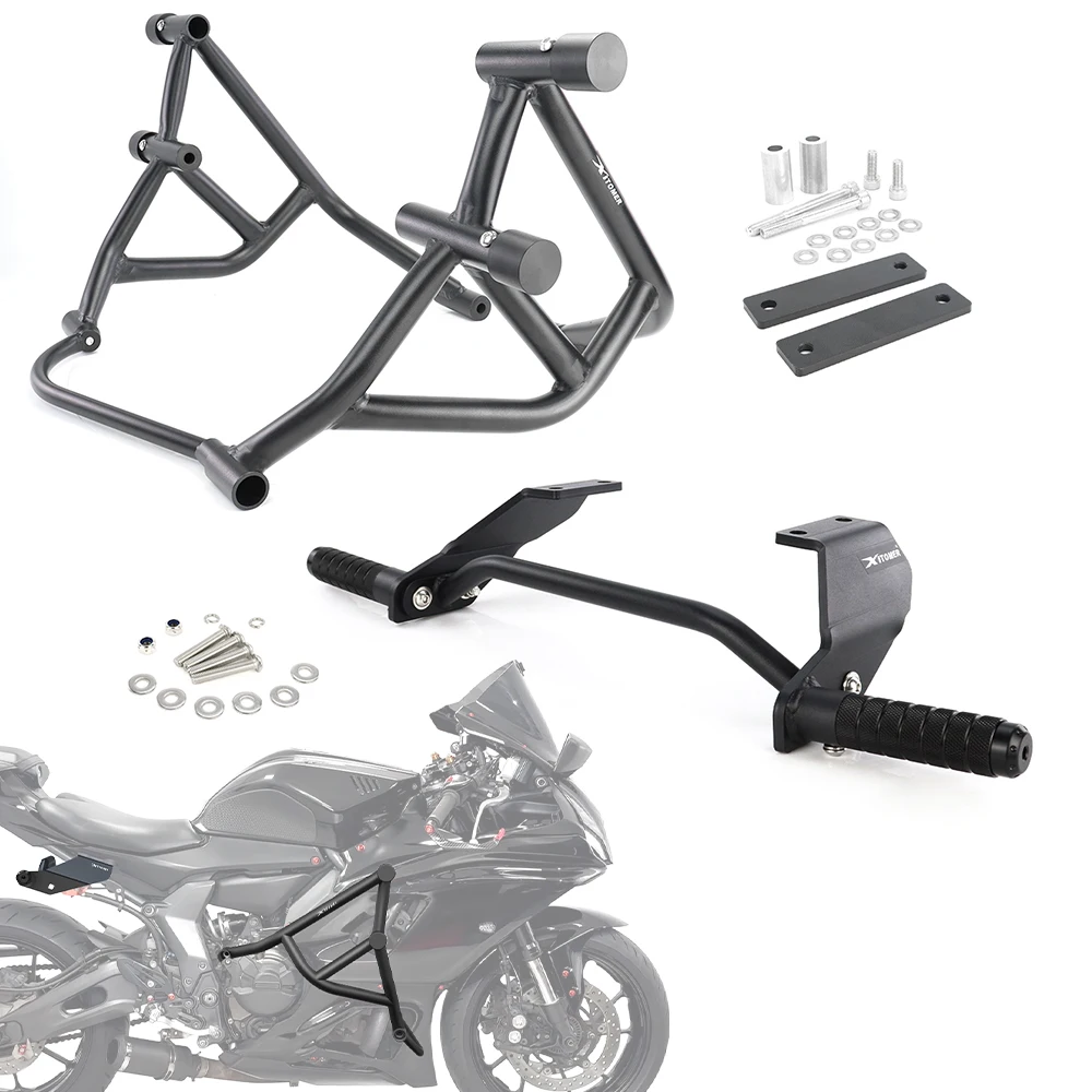 Motorcycle Stunt Cage Engine Guard Crash Bar Rear Footrests Subcage Step plate Stunt Protection YZF-R7 2021-2025 For Yamaha
Motorcycle Stunt Cage Engine Guard Crash Bar Rear Footrests Subcage Step plate Stunt Protection YZF-R7 2021-2025 For Yamaha