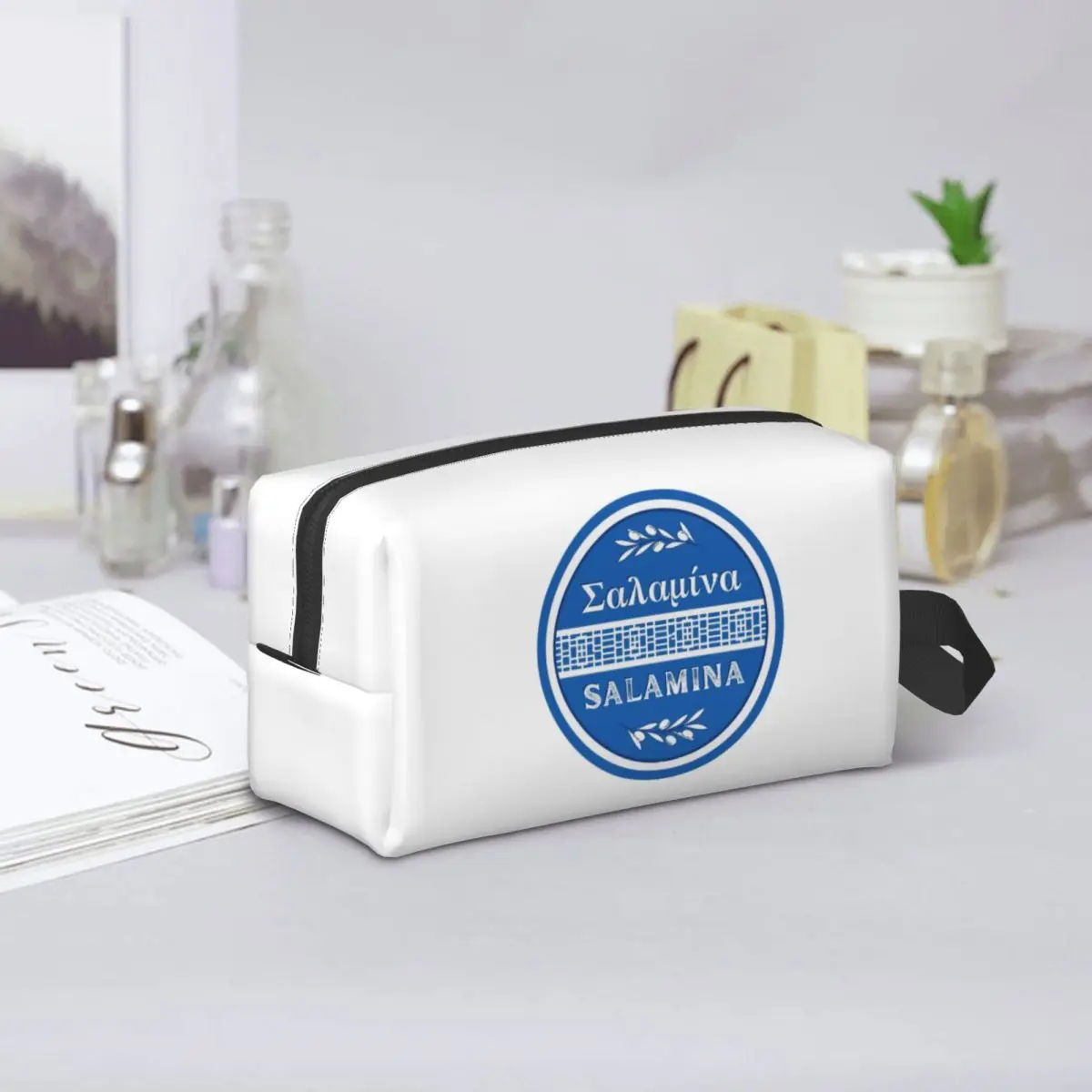 Greek Island Of Salamina Makeup Bag Cosmetic Organizer Storage Dopp Kit Toiletry Cosmetic Bag Women Beauty Travel Pencil Case
Greek Island Of Salamina Makeup Bag Cosmetic Organizer Storage Dopp Kit Toiletry Cosmetic Bag Women Beauty Travel Pencil Case