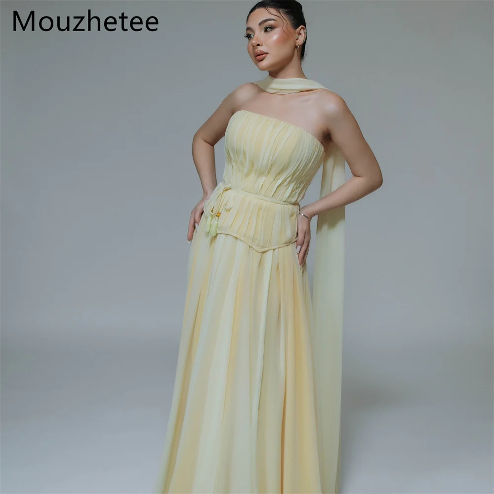 Booma Simple A-Line Strapless Chiffon Dresses Formal Party Gowns for Women Classic Sleeveless Prom Gown Customized 2026
Booma Simple A-Line Strapless Chiffon Dresses Formal Party Gowns for Women Classic Sleeveless Prom Gown Customized 2026
