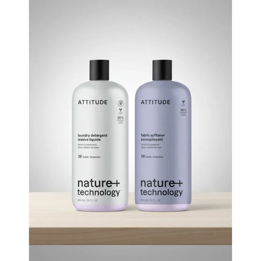 Natural Laundry Detergent & Fabric Softener Kit, Gentle on Sensitive Skin, Lemon Rosewood Scent, 2 Bottles 32 Fl Oz
Natural Laundry Detergent & Fabric Softener Kit, Gentle on Sensitive Skin, Lemon Rosewood Scent, 2 Bottles 32 Fl Oz